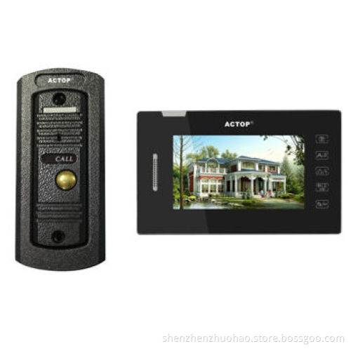 7-inch Color Touch Button Apartment/Building Video Door Phone System